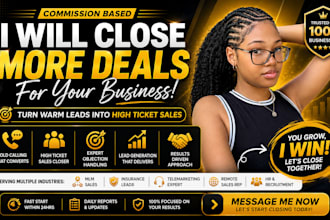 be your remote high ticket sales closer for commission