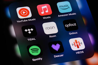 build youtube music bot, pandora music bot, deezer music bot, tidal music bot