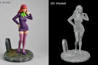 create a custom 3d printable collectible figure stl
