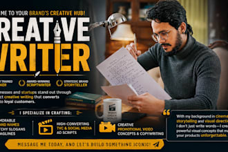 write your creative campaign and business names , slogans