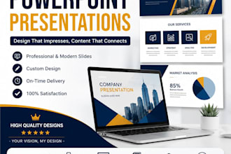 create professional powerpoint presentation and canva slides