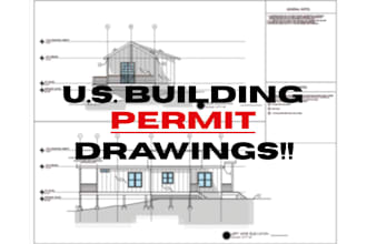 draw adu floor plans architectural drawing, mep and structural plans city permit