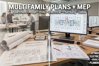 design dallas multifamily apartment floor plans and mep drawings