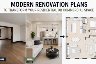 design modern renovation plans to transform your residential or commercial space