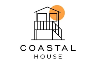 make entertainer logo for vacation home biz craves a coastal