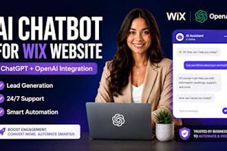 integrate ai chatbot chatgpt and openai api into to wix website or wix store