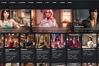 develop ai companion website ai chatbot saas, ai nsfw website character webapp