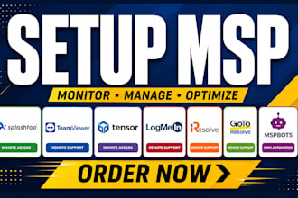setup msp splashtop teamviewer tensor logmein resolve goto resolve mspbots
