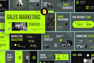 design sales and marketing presentation slides in powerpoint or google slides