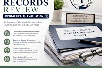 review medical records for ptsd and mental health cases
