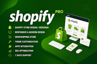 design shopify store, design shopify website, redesign shopify store, web design
