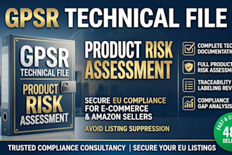 build your gpsr technical file and product risk assessment