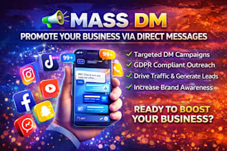 instagram mass dm, facebook mass dm, telegram mass dm discord dms
