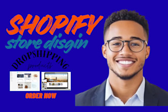 build, design, shopify website, shopify dropshipping