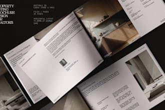 design luxury real estate brochure, company profile, investor, property catalog
