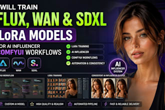 train flux, wan and sdxl lora models for ai influencer comfyui  workflow
