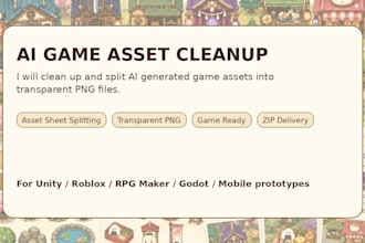 clean up ai images into transparent png game assets