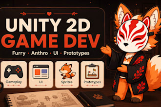 develop your furry, yaoi, gay sfw and nsfw game in unity