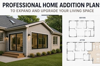 create professional home addition plans to expand and upgrade your living space