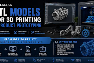 design stl models for 3d printing and product prototyping