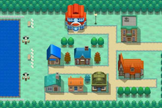 create pokemon map, gen v style, pokemon city, tileset, building for rpg maker