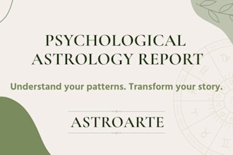 help you understand your patterns through psychological astrology