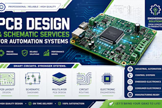 design industrial pcb layout and schematic for automation systems