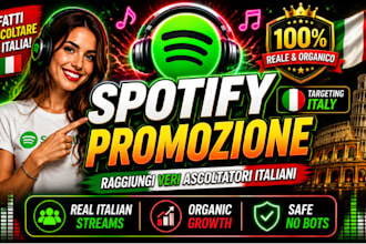 do italy spotify music promotion  italian music promotion