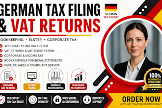 handle german tax filing vat returns bookkeeping and corporate tax via elster