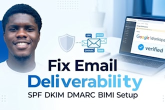 setup spf dkim dmarc bimi for google workspace business email