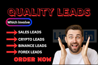 provide high quality forex leads, crypto leads, binance leads and coinbase leads