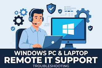 troubleshoot and fix windows PC and laptop issues remotely