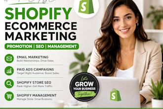 shopify ecommerce marketing,shopify promotion, shopify manager,shopify store seo