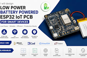 create low power battery powered esp32 iot pcb design for smart devices