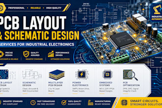 create pcb layout and schematic for industrial electronics projects automation
