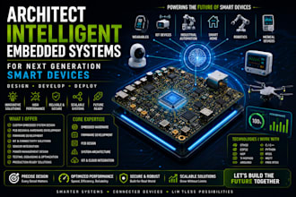 develop intelligent embedded systems for smart electronics and automation