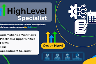 setup gohighlevel automations, workflows, and pipelines
