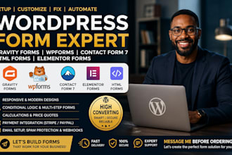 setup contact form 7 wpforms html elementor forms wordpress gravity forms expert