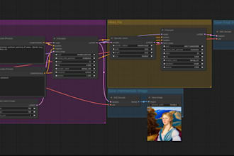 create a custom comfyui workflow for stable diffusion, flux ai automation runpod