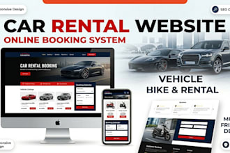 create car rental booking, vehicle hire, motorbike rental, taxi booking website