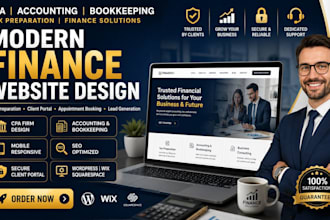 build bookkeeping website accounting website tax website CPA finance website