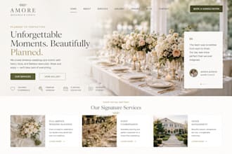 design squarespace wedding planner website event coordinator venue website