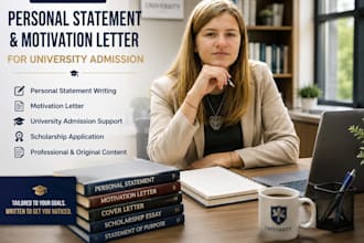help in a personal statement and motivation letter for university admission
