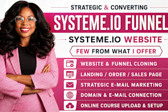 systeme io sales funnel systeme io website systeme io landing page online course