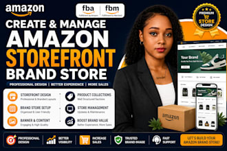 desigh and optimize amazon storefront brand store