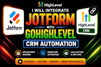 create jotform appointment booking with gohighlevel crm automation