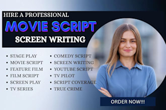 do movie script screenplay film script screenwriting, comedy script, stage play