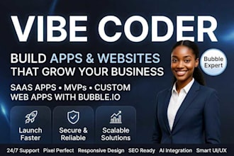vibe coder expert bubble io developer saas mvp web apps
