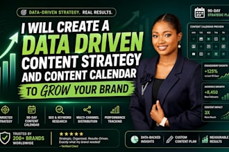 be your expert content strategist and create your content calendar