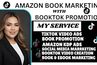 do viral booktok book promotion and tiktok  book marketing amazon kdp ads